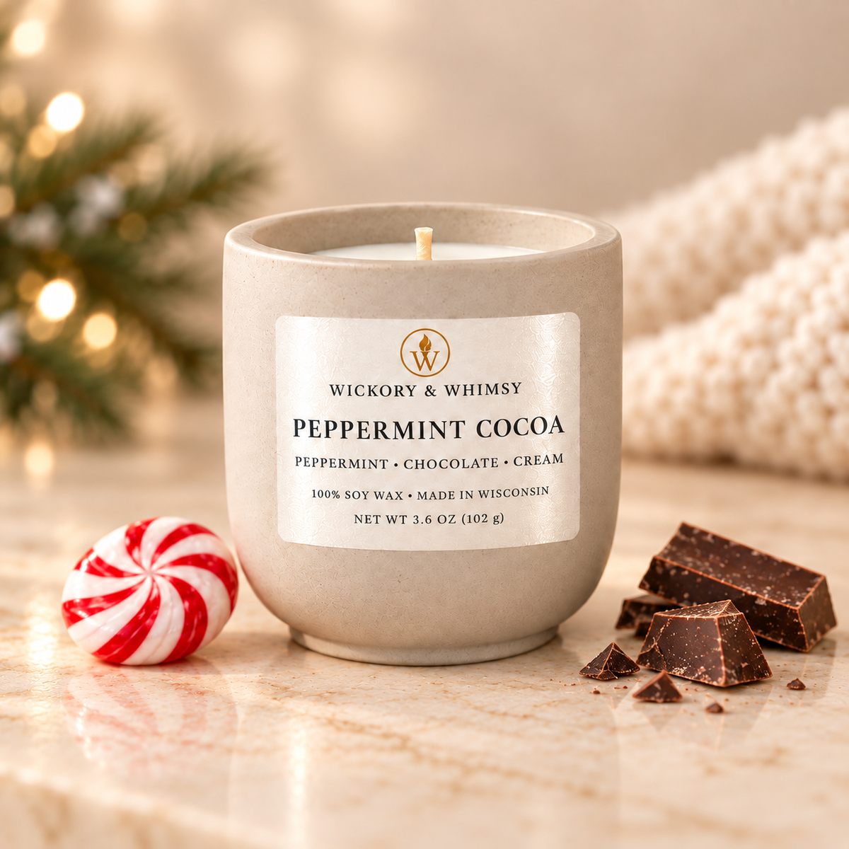 Mini Concrete Soy Candle | 3.6 oz