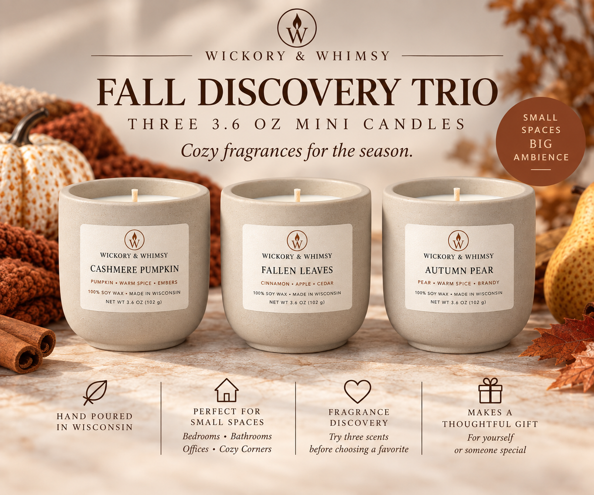 Fall Candle Trio | Autumn Pear, Cashmere Pumpkin & Fallen Leaves