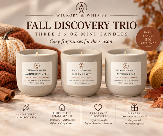 Fall Candle Trio | Autumn Pear, Cashmere Pumpkin & Fallen Leaves