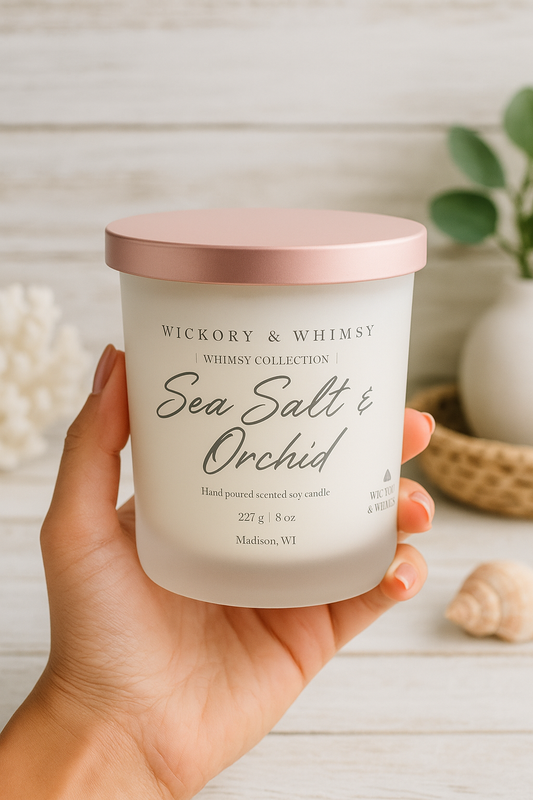 Whimsy Collection | Sea Salt & Orchid Soy Candle