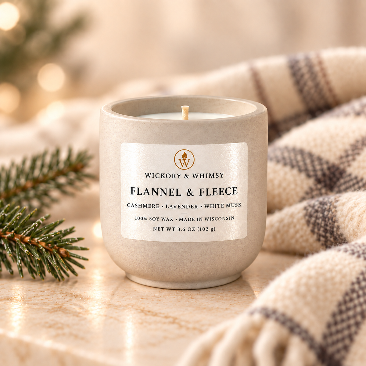 Mini Concrete Soy Candle | 3.6 oz