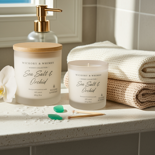 Whimsy Collection | Sea Salt & Orchid Soy Candle